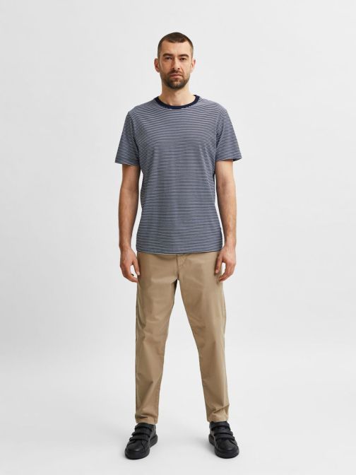 REGULAR FIT ORGANIKUS PAMUT CSÍKOS PÓLÓ