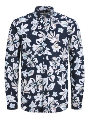 VIRÁGMINTÁS VÁSZONTARTALMÚ ING 12226111