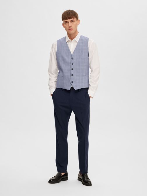 SLIM FIT KOCKÁS MELLÉNY