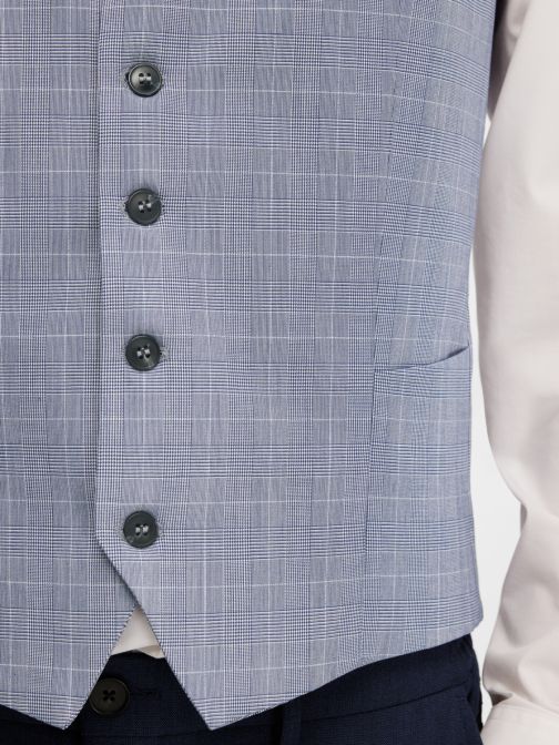 SLIM FIT KOCKÁS MELLÉNY