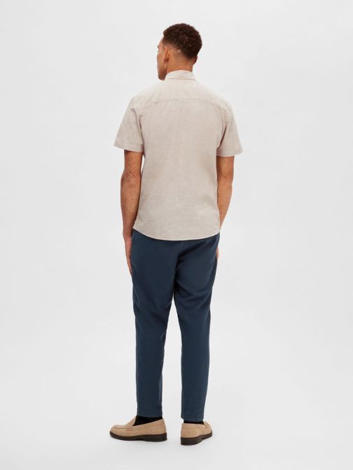 SLIM FIT VÁSZONTARTALMÚ ING