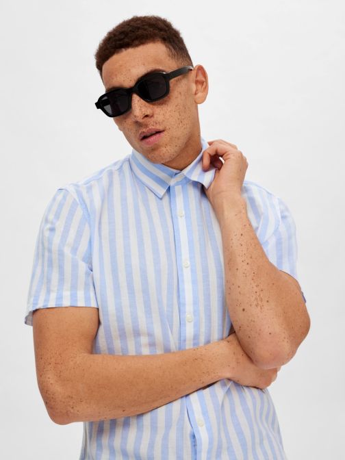 SLIM FIT VÁSZONTARTALMÚ ING