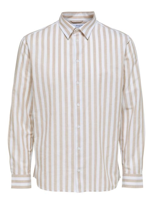 SLIM FIT VÁSZONTARTALMÚ ING