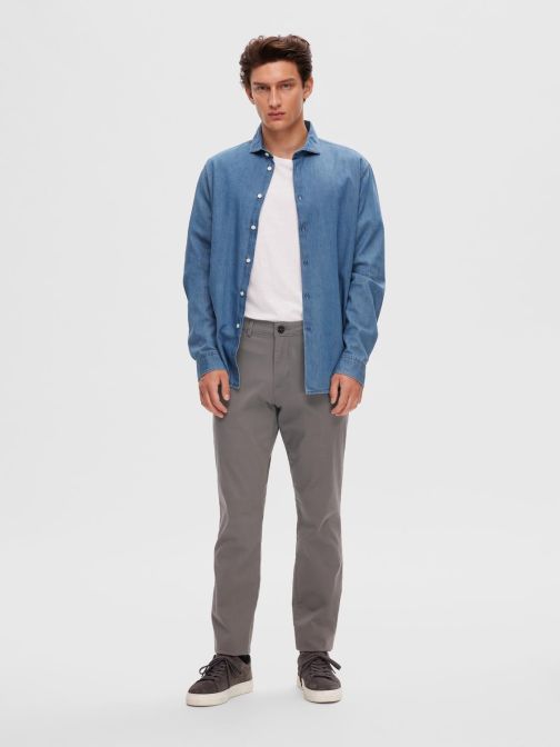 SLIM FIT CHINO NADRÁG