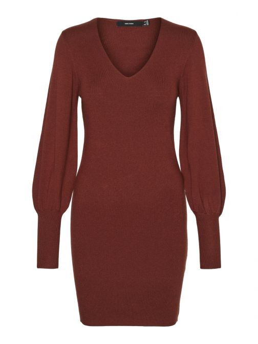 VÉKONY KÖTÖTT PUFFOS UJJÚ RUHA 