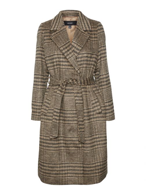 HOSSZÚ KOCKÁS KABÁT 