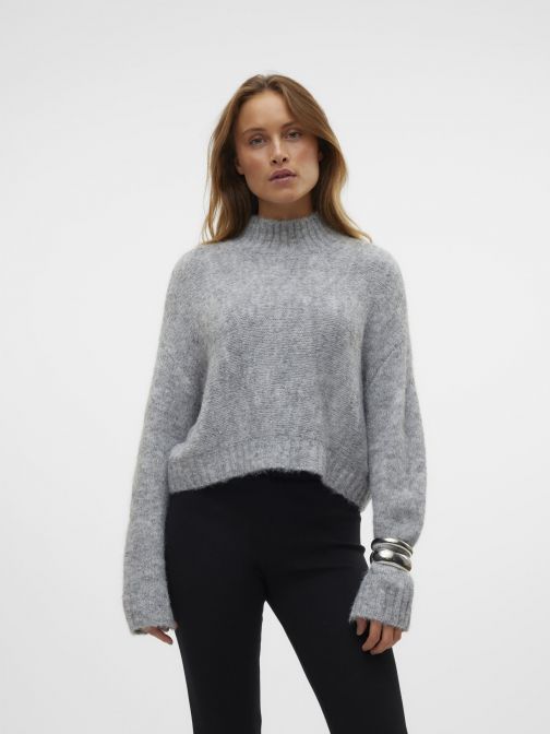KÖTÖTT MAGAS NYAKÚ PULÓVER 
