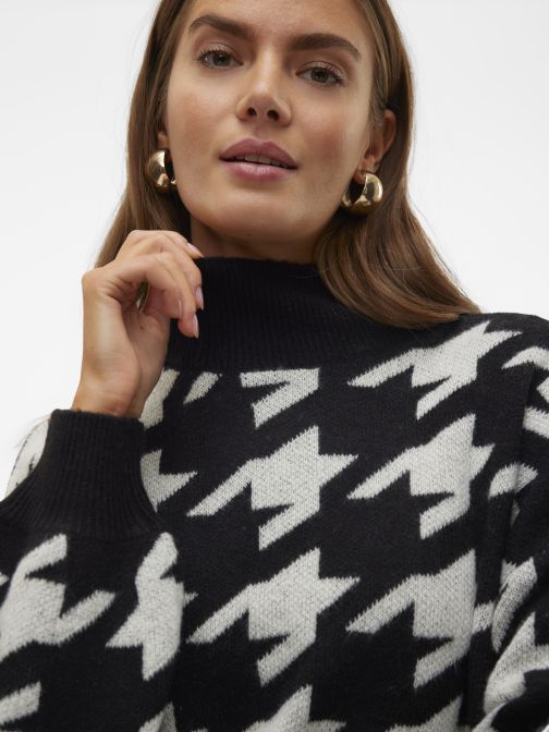 KÖTÖTT MAGAS NYAKÚ PULÓVER 