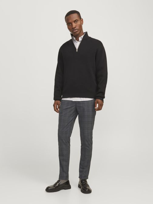 SLIM FIT KOCKÁS CHINO NADRÁG 