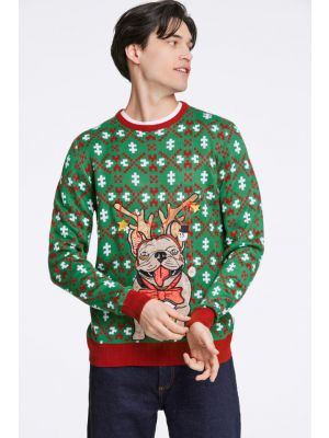 KARÁCSONYI MINTÁS KÖTÖTT PULÓVER  30-800246