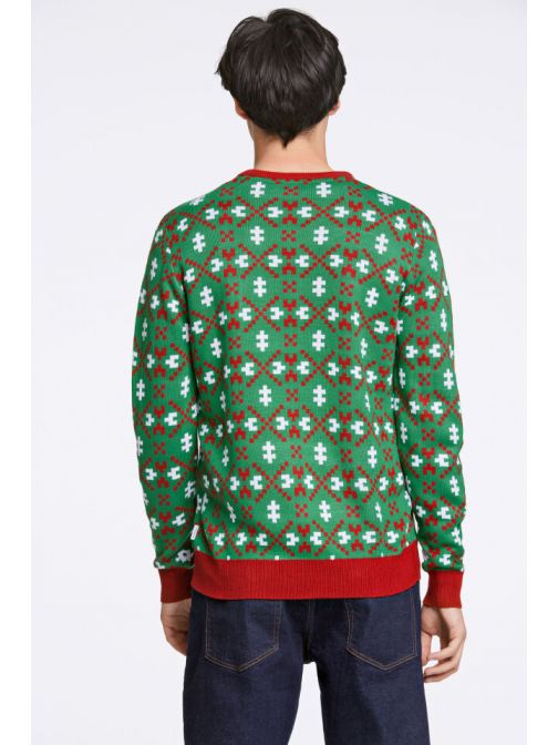 KARÁCSONYI MINTÁS KÖTÖTT PULÓVER 