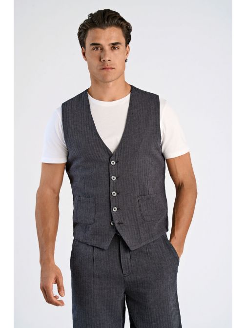 PAMUTVÁSZON MELLÉNY