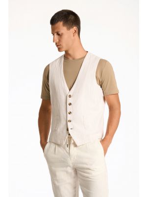 PAMUTVÁSZON MELLÉNY 30-305520