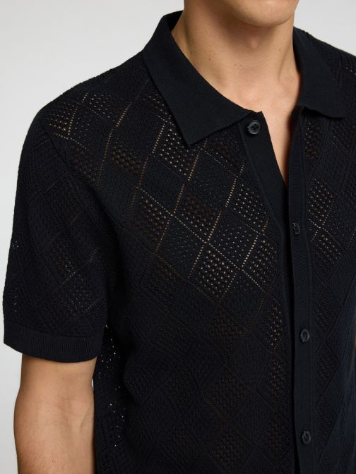 STRUKTÚRÁLT KÖTÖTT GALLÉROS PÓLÓ 