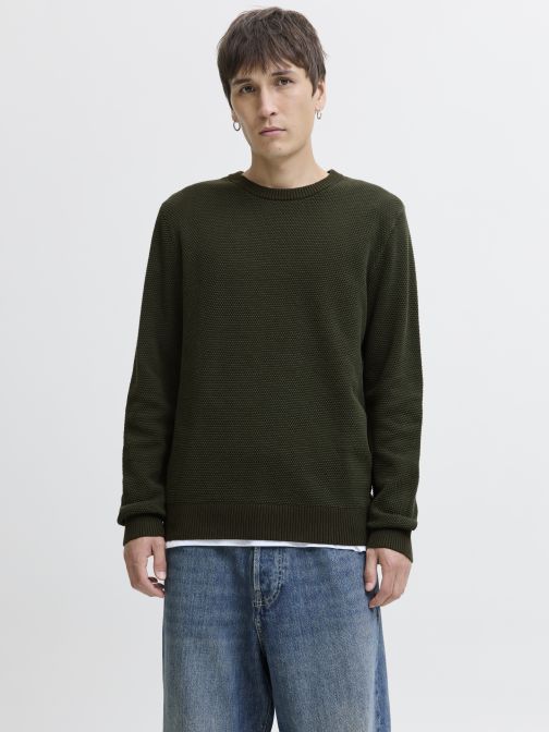 KNITTED COTTON PULLOVER