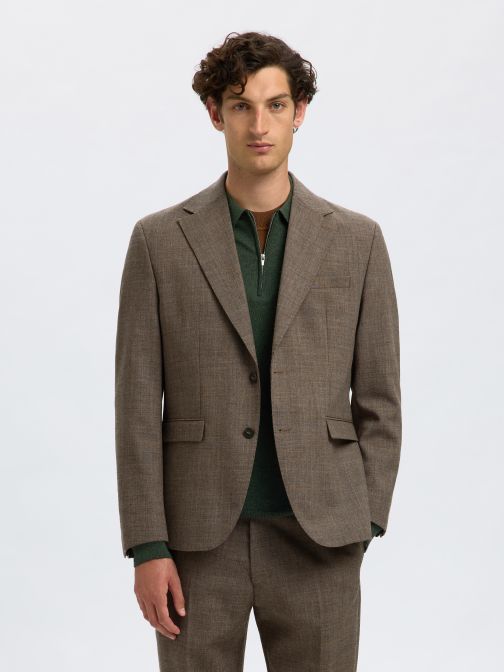 REGULAR FIT WOOL SPORT BLAZER