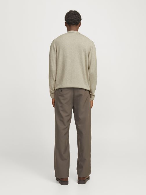 HALF ZIPPED KNITTED POLO