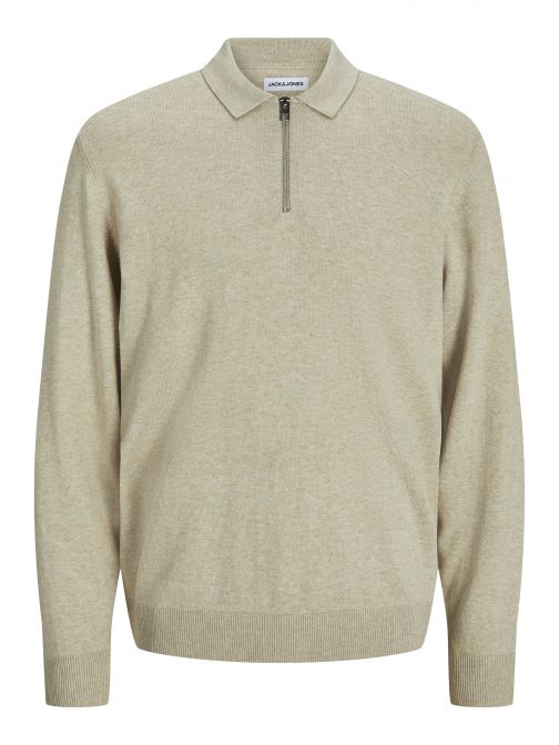 HALF ZIPPED KNITTED POLO