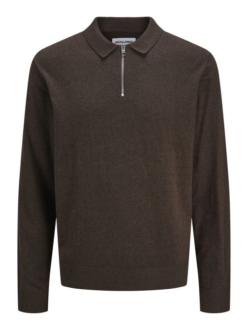 HALF ZIPPED KNITTED POLO