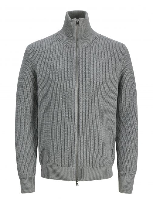 ZIPPED KNITTED CARDIGAN