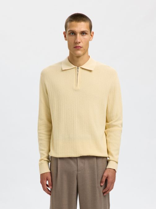 HALF KNITTED PULLOVER
