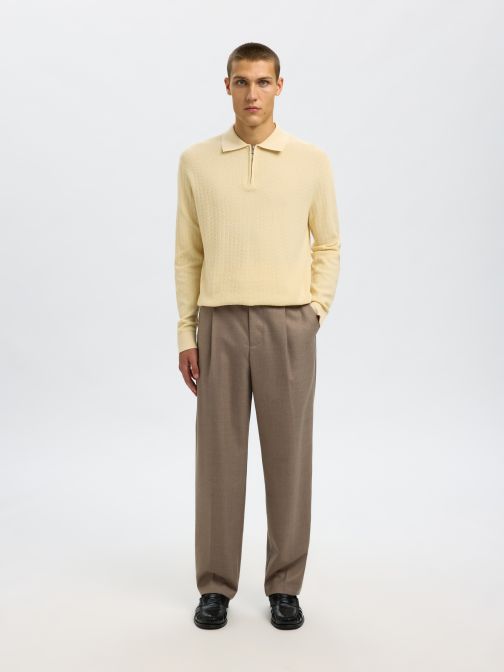 HALF KNITTED PULLOVER