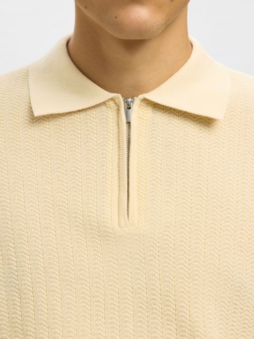 HALF KNITTED PULLOVER