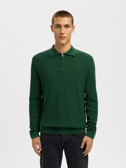 HALF KNITTED PULLOVER