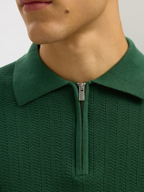 HALF KNITTED PULLOVER