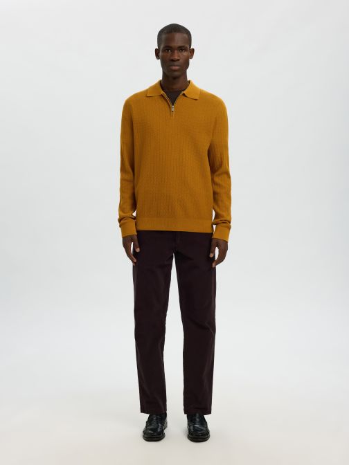 HALF KNITTED PULLOVER
