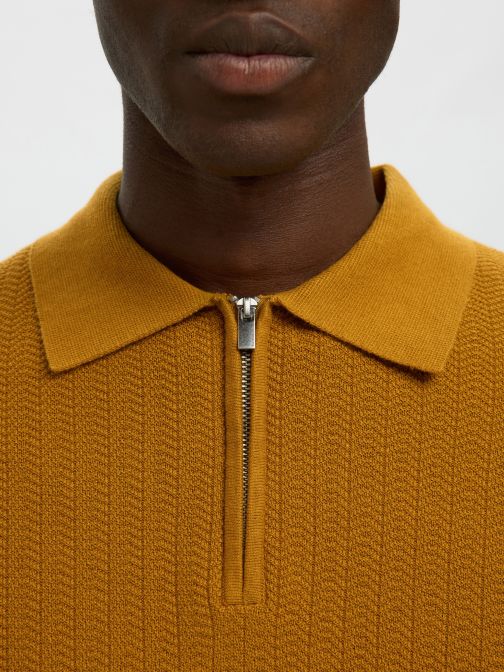 HALF KNITTED PULLOVER