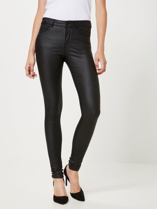 BŐR HATÁSÚ SLIM FIT NADRÁG