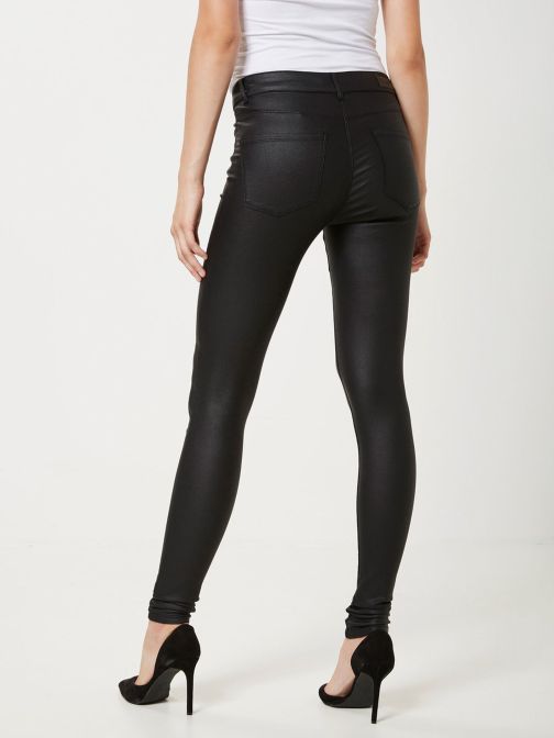 BŐR HATÁSÚ SLIM FIT NADRÁG
