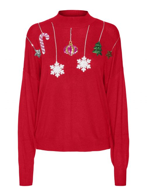 ÜNNEPI MINTÁS KÖTÖTT PULÓVER 