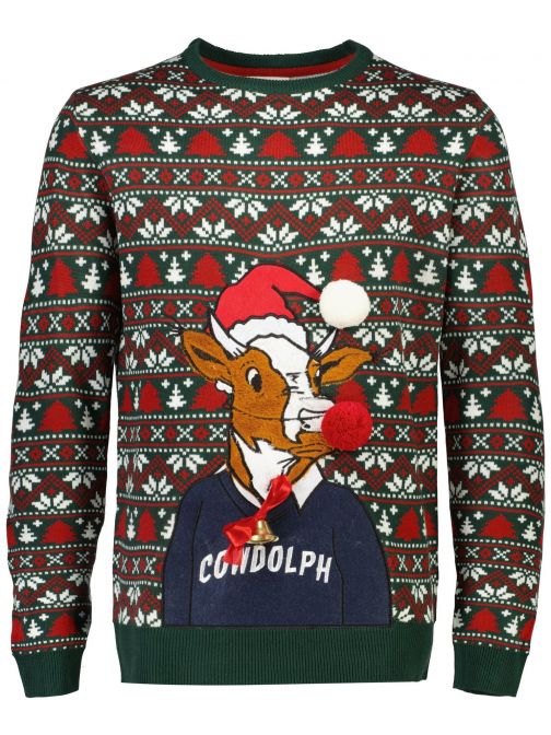 KARÁCSONYI MINTÁS KÖTÖTT PULÓVER 