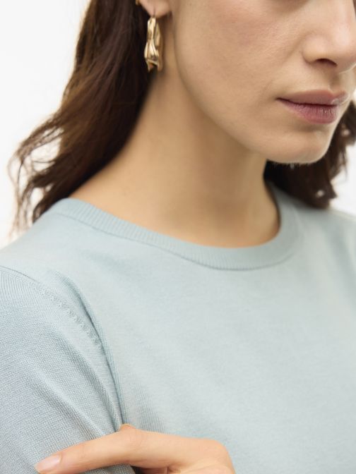 O-NYAKÚ RÖVID KÖTÖTT PULÓVER 