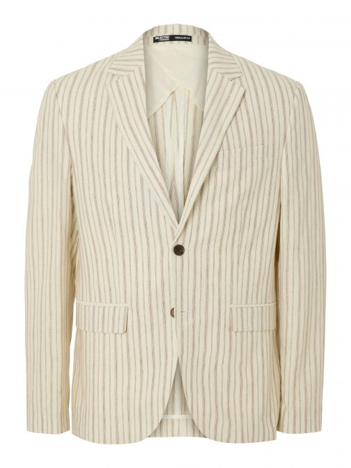 LENVÁSZONTARTALMÚ REGULAR FIT SPORTZAKÓ 